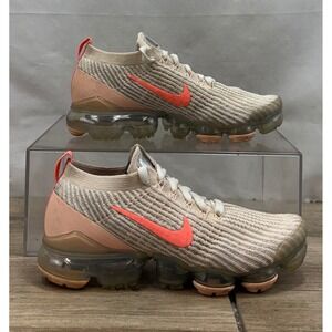 Nike Air VaporMax 3 Women's Running Shoes Casual Sneakers Beige Coral Size 7.5